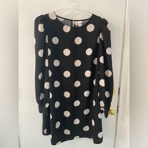 H&M Polka dot puff sleeve dress